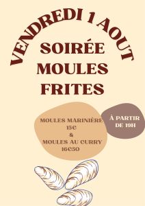 Affiche moules frites1aout