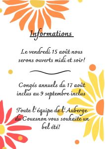 15aout et vac